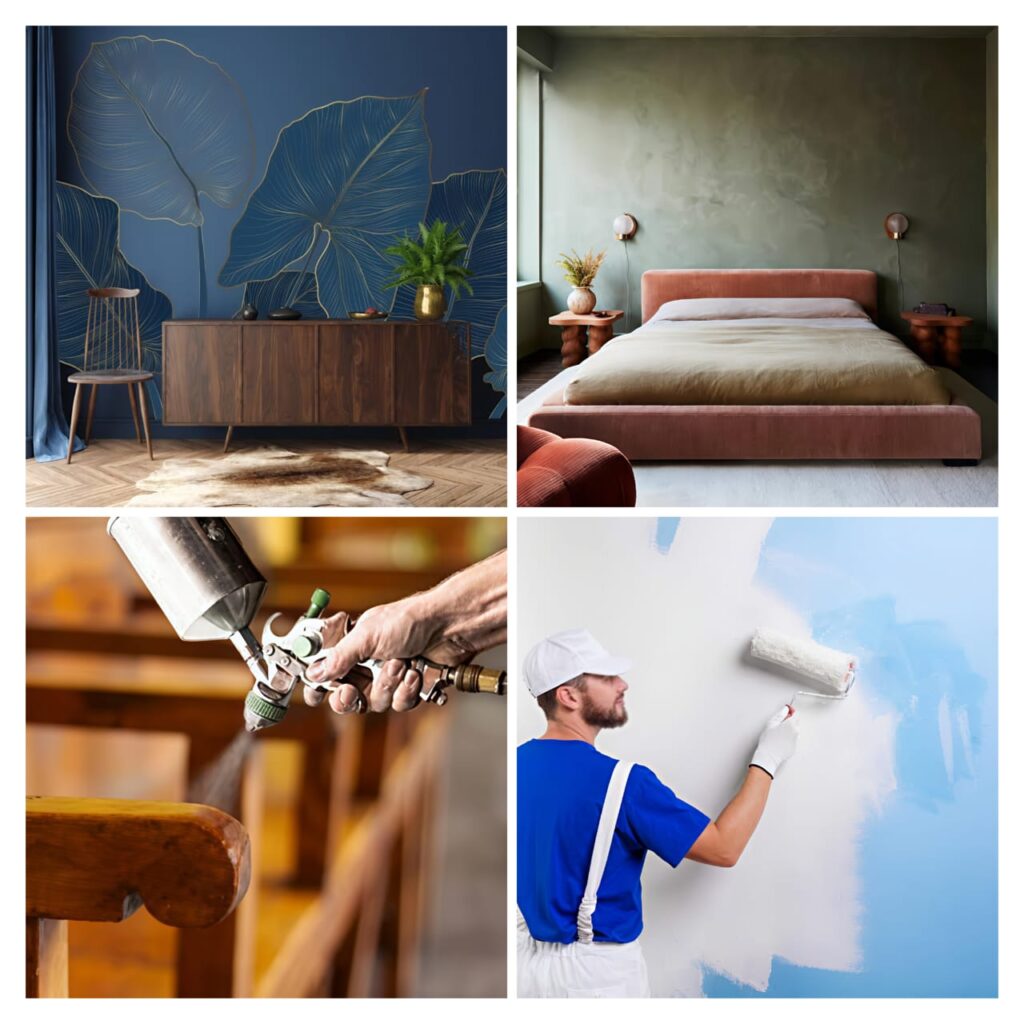 Painting, Special Finishes, Polish, Wallpaper